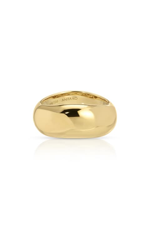Celeste 18k Gold Wave Ring