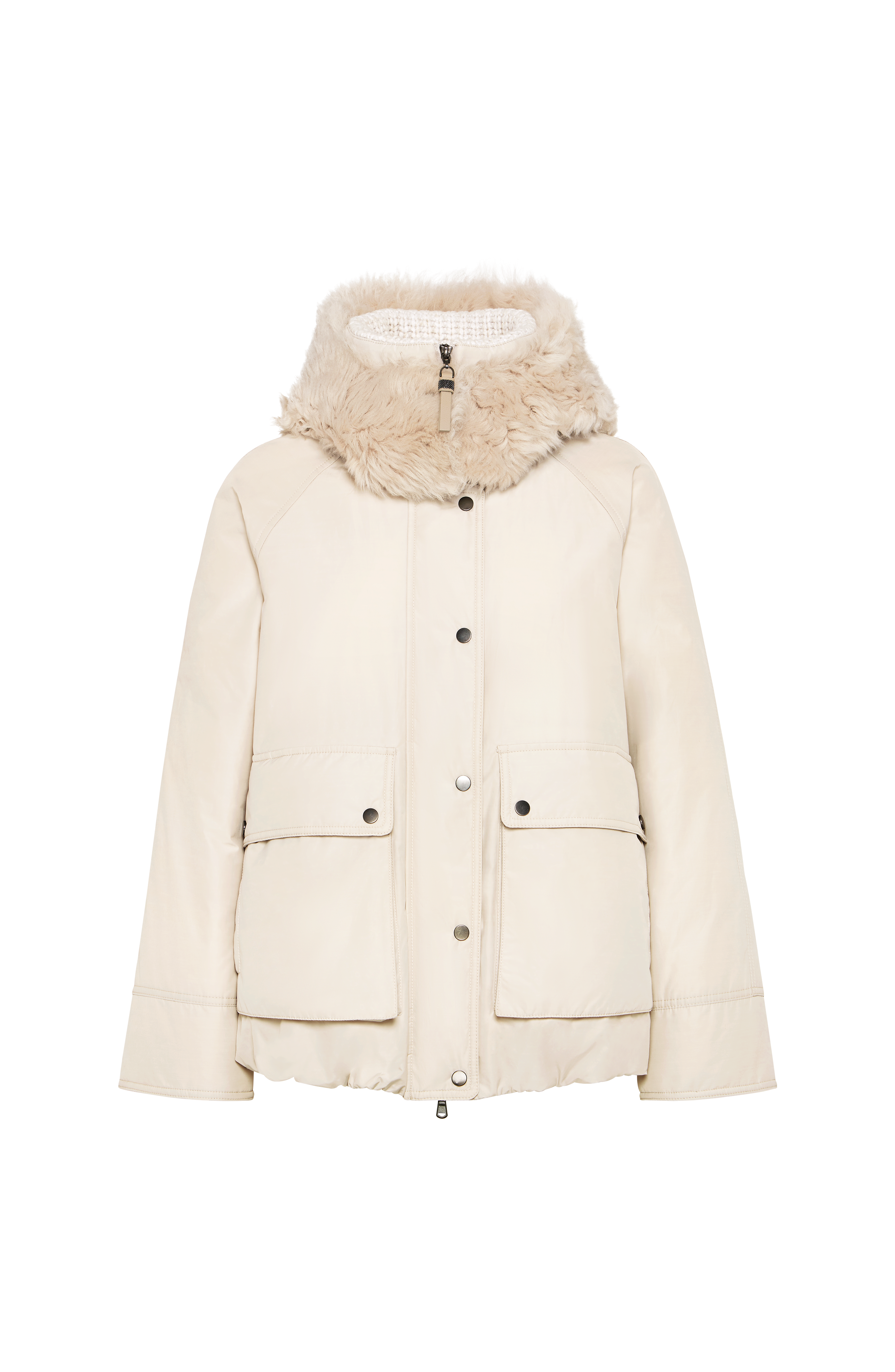 Water-resistant down parka