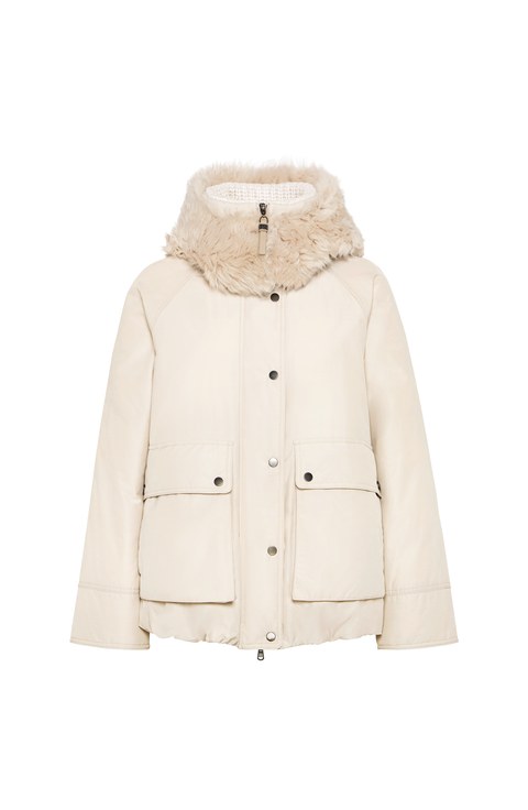 Water-resistant down parka