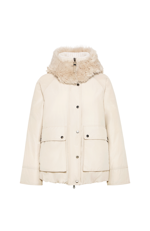 Brunello Cucinelli Water-resistant Down Parka In Neutral