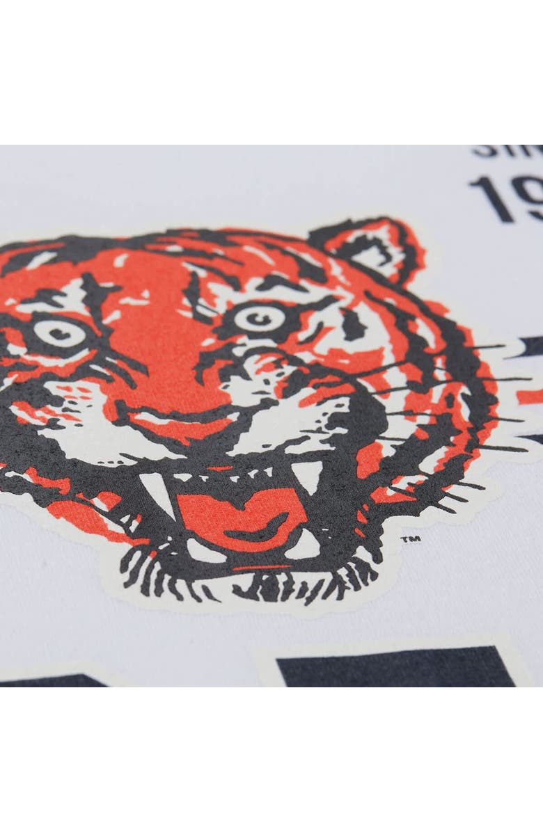 Mitchell & Ness Men's Mitchell & Ness White Detroit Tigers Cooperstown Collection Team Origins Premium T-Shirt, Alternate, color,