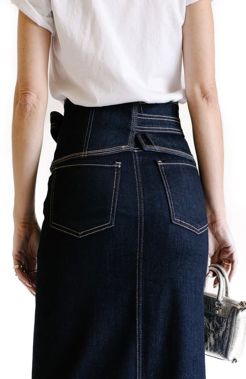 Fidelity Denim X @closetchoreography The Triple Threat Convertible Belt In Blue