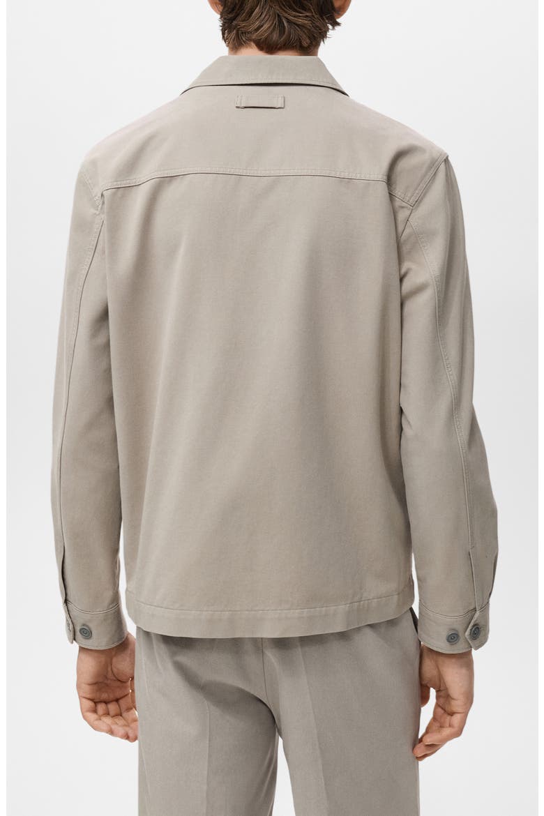 Regular Fit Lyocell & Cotton Jacket, Alternate, color, LIGHT/ PASTEL GREY
