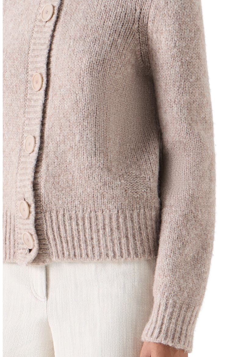 Fluffy Alpaca Blend Cardigan, Alternate, color, OAT