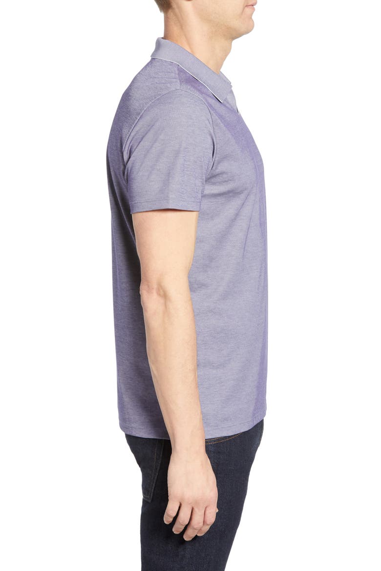 Casey Johnny Collar Polo, Alternate, color, COOL GRAPE