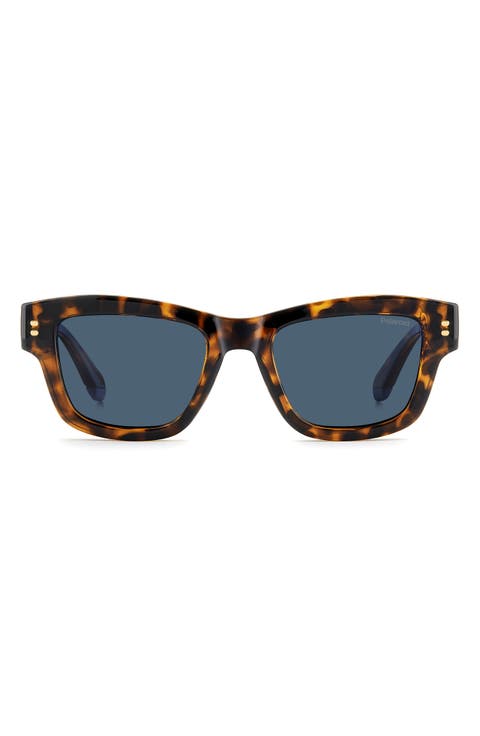 49mm Small Polarized Rectangular Sunglasses