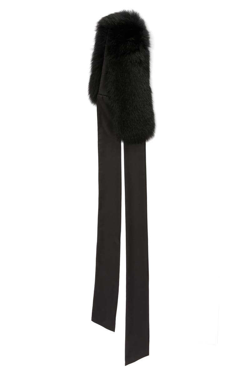 Max Mara Cecilia Genuine Fox Fur Collar, Alternate, color, 