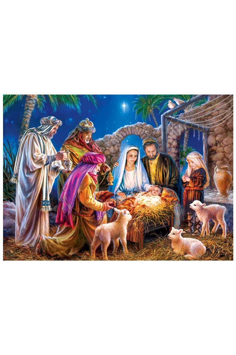 A Child is Born 1000 Piece Jigsaw Puzzle, Alternate, color, Multicolor