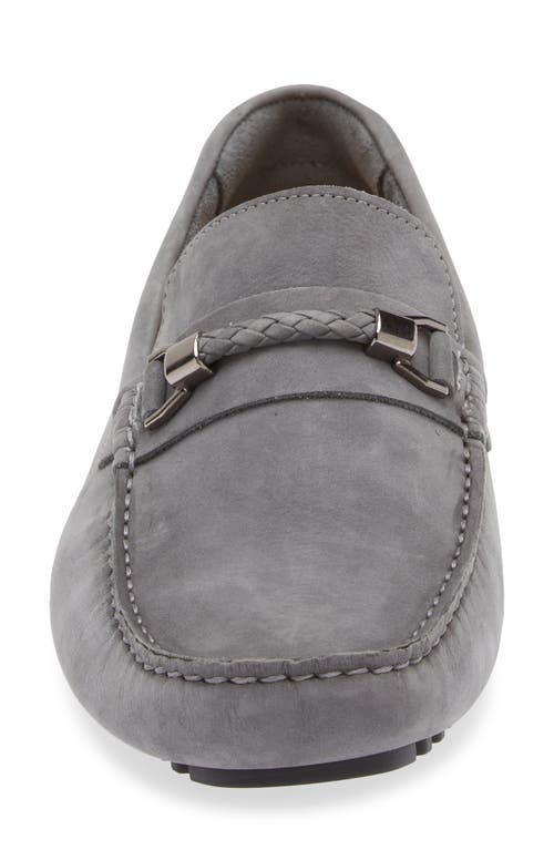 Nordstrom Barrett Braided Bit Driving Shoe In Grey Steel