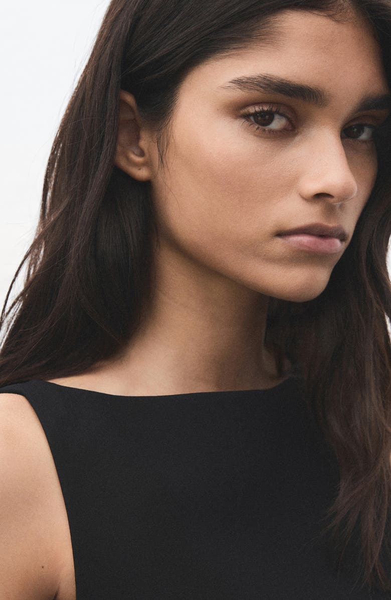 MANGO Round Neck Sleeveless Suiting Top, Alternate, color, 