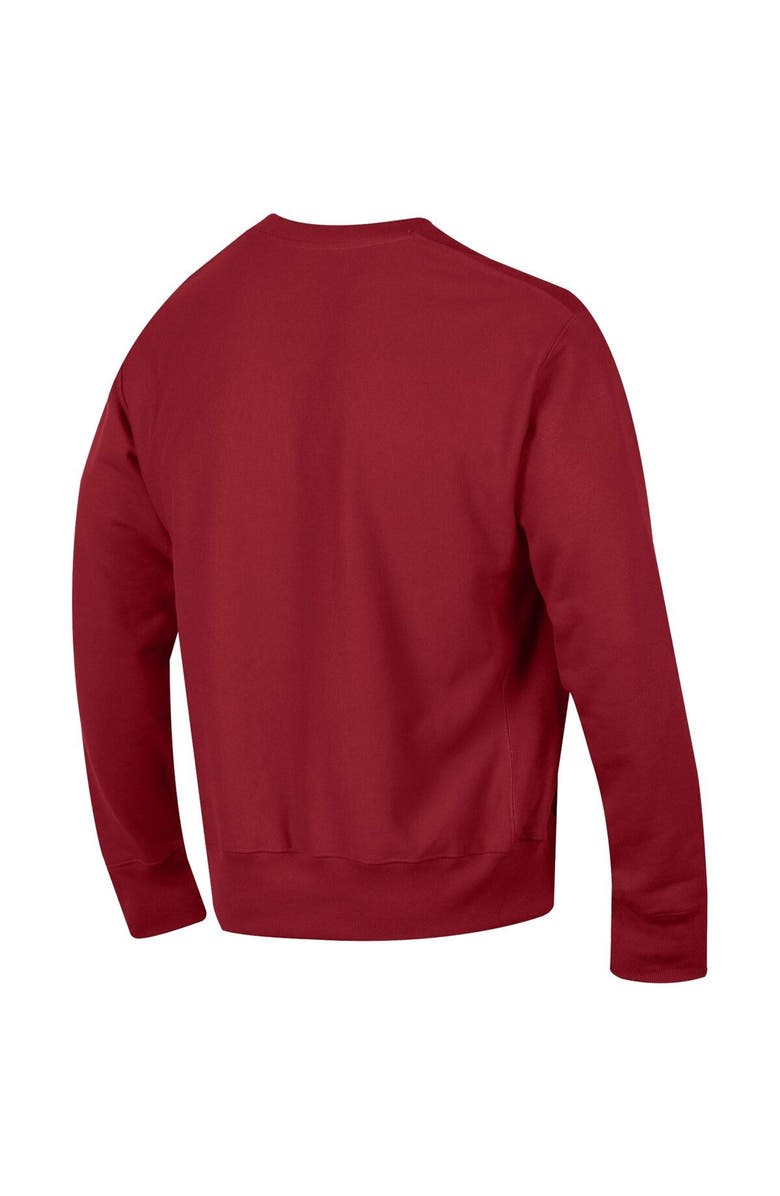 Champion Men's Champion Cardinal Stanford Cardinal Arch Reverse Weave Pullover Sweatshirt, Alternate, color,