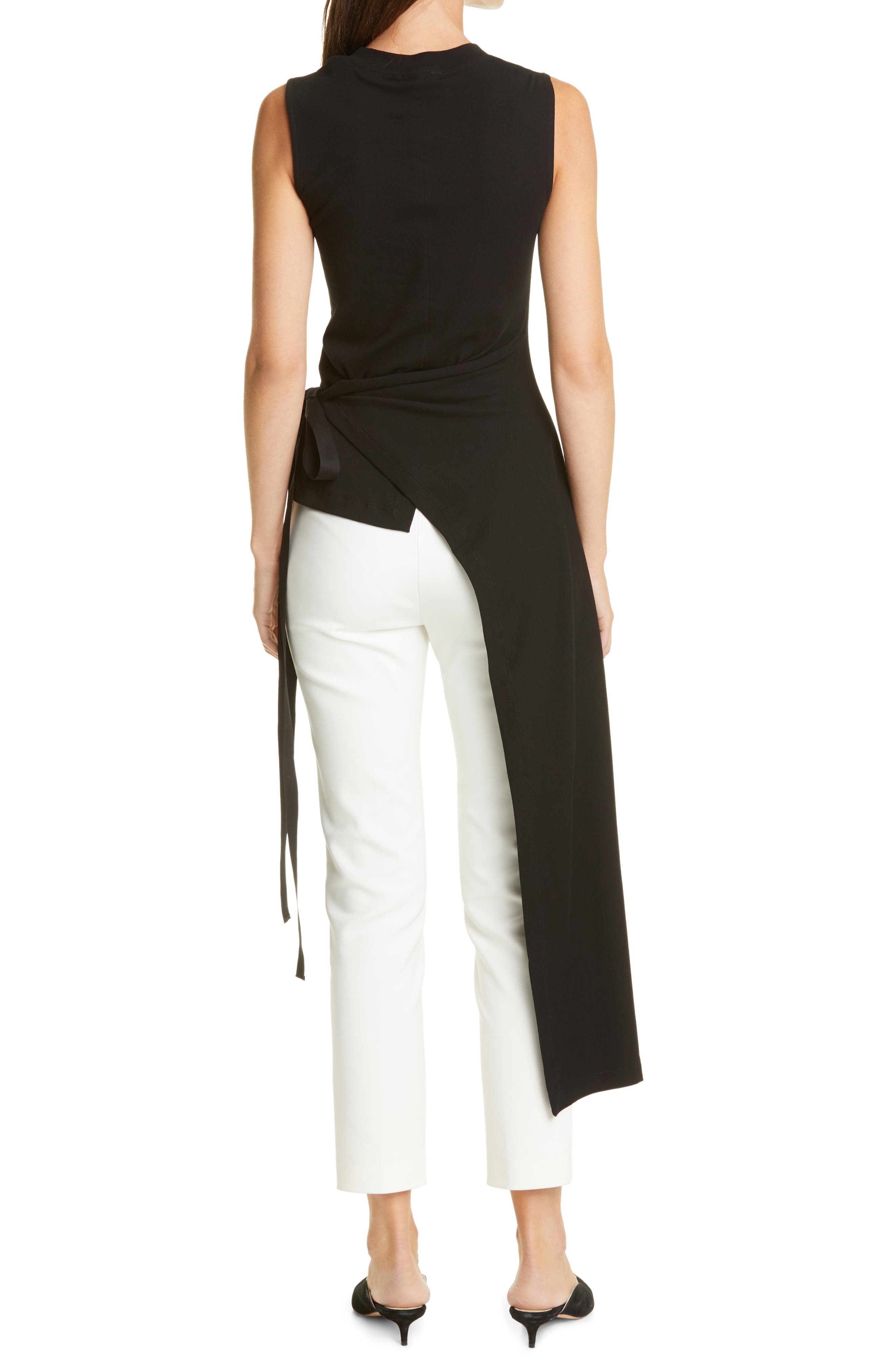 Rosetta Getty Split Apron Sleeveless Tee (Women) | Nordstrom