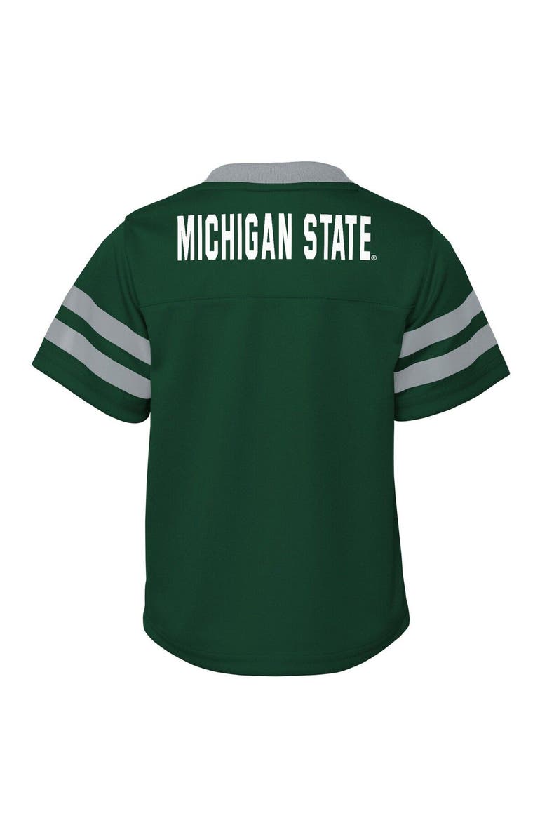 Outerstuff Infant Green Michigan State Spartans Two-Piece Red Zone Jersey & Pants Set, Alternate, color, Green