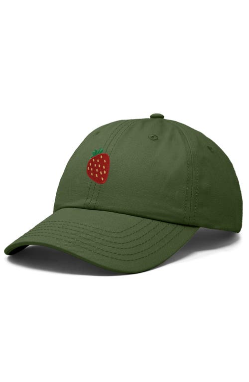Dalix Strawberry Hat In Olive