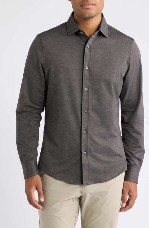 Commuter Slim Fit Performance Button-Up Shirt