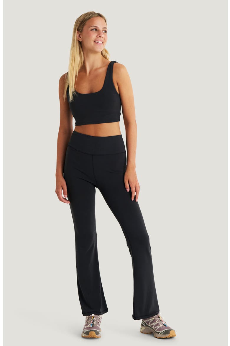 TerraFlow Flare Pants, Alternate, color, BLACK