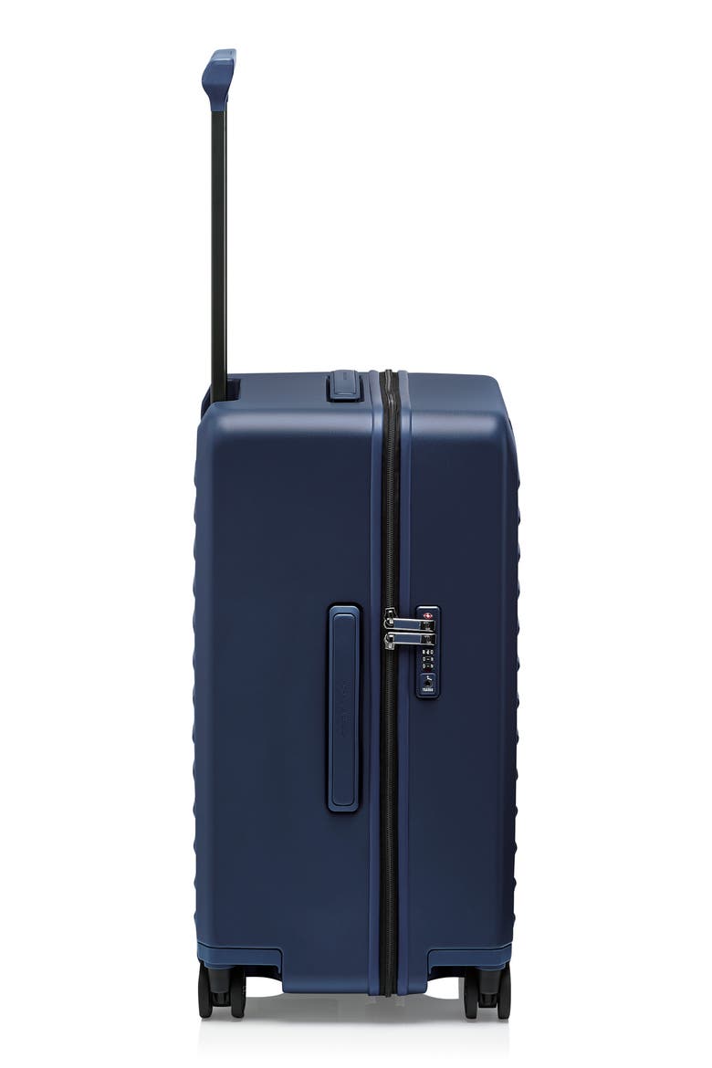 Roadster Trunk 26-Inch Spinner Suitcase, Alternate, color, MATTE BLUE