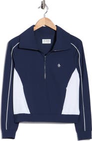 Original Penguin Cropped Quarter Zip Pullover
