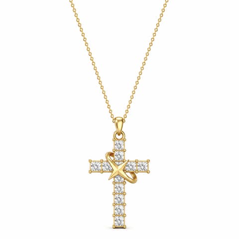 Crystal Cross Necklace
