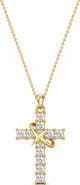 Donatello Gian Crystal Cross Necklace