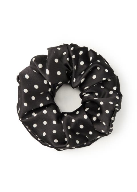 Petit Dot Silk Scrunchie