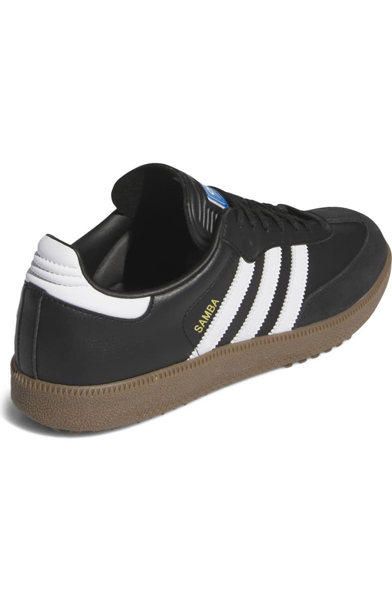adidas Golf Gender Inclusive Samba Spikeless Golf Shoe, Alternate, color, Black/ White/ Gum5