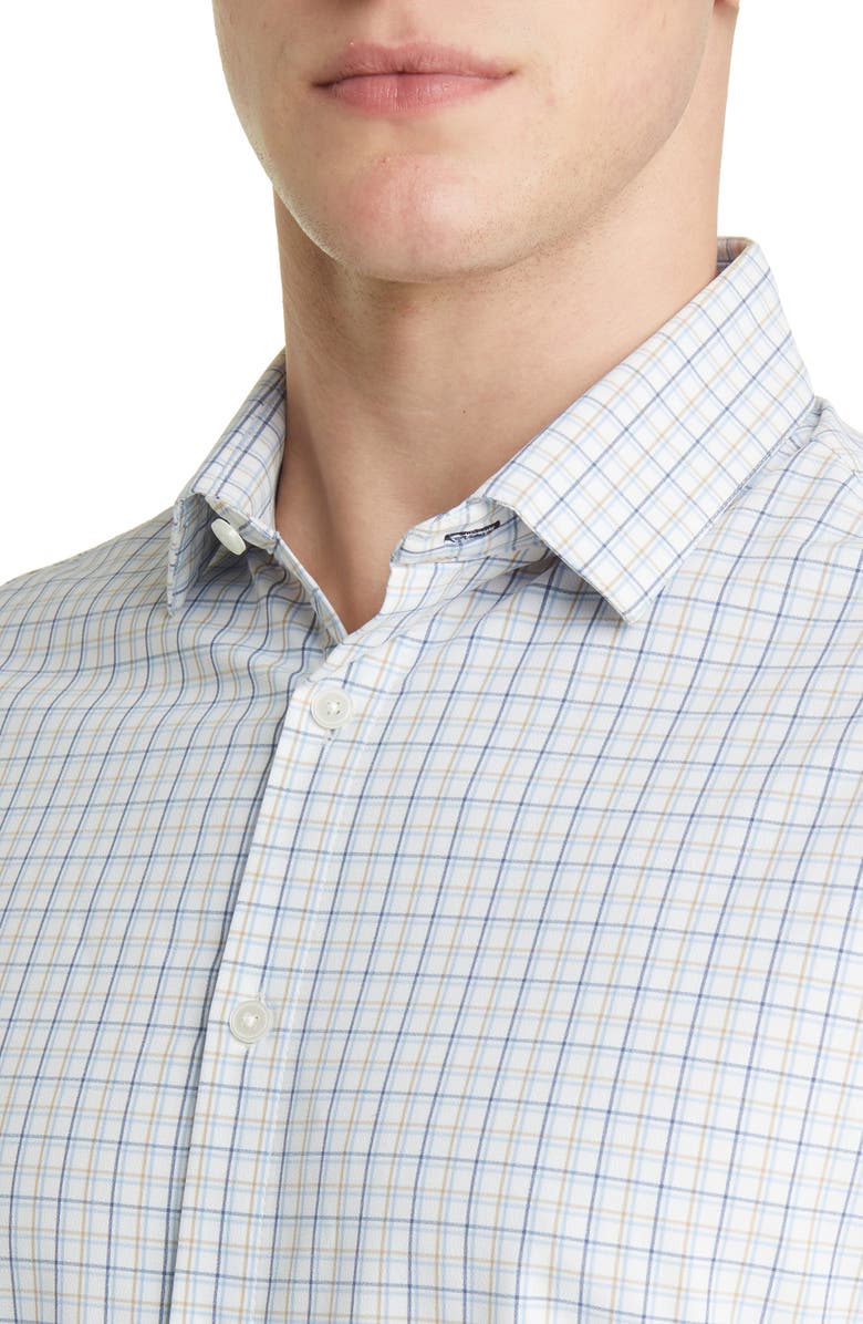 Mizzen+Main Leeward Trim Fit Ludlow Check Performance Button-Up Shirt, Alternate, color, 