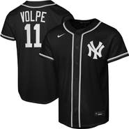 Nike Youth Nike Anthony Volpe Black New York Yankees Fashion Replica Player Jersey