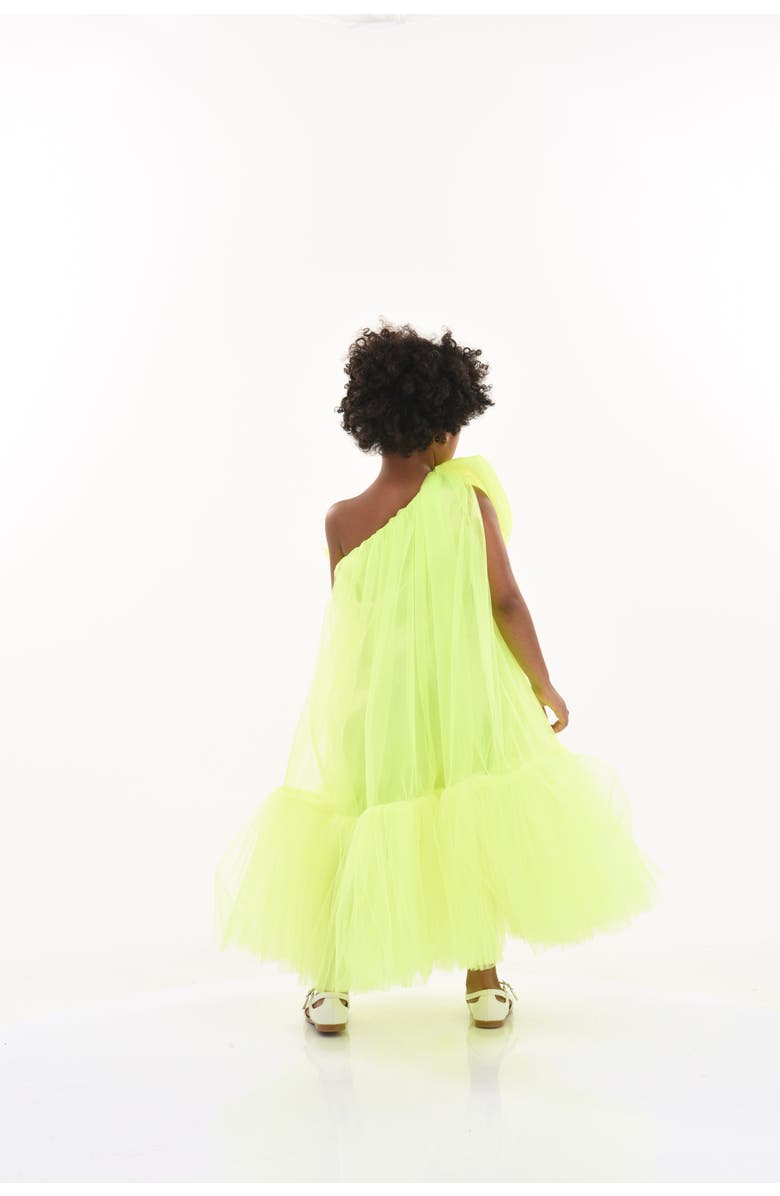 Tulleen Maggi Dress, Alternate, color, Neon Green