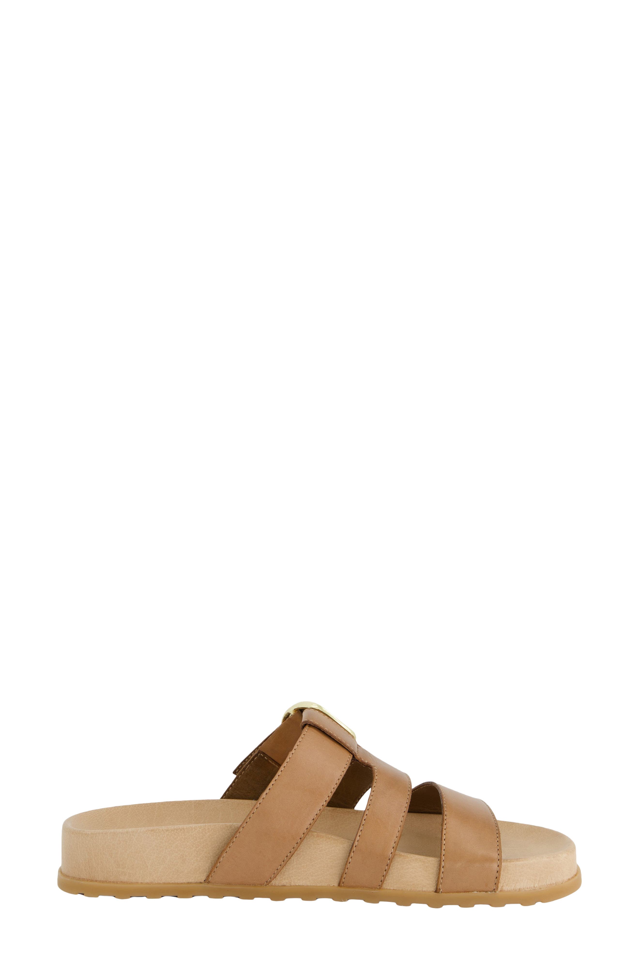 Diego Platform Slide Sandal, Alternate, color, SAHARA SOFT LEATHER
