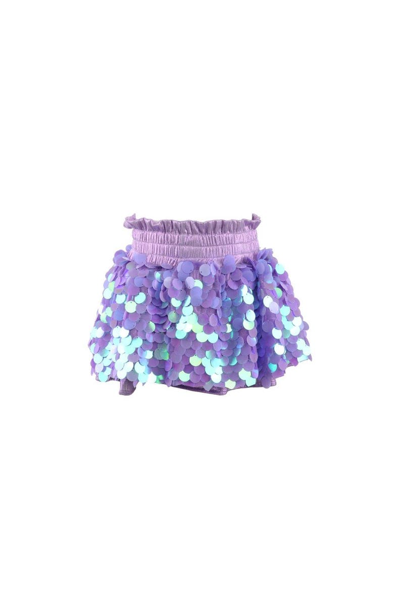 Paillette Metallic Skort, Main, color, Lavender