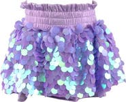 Lola + The Boys Paillette Metallic Skort