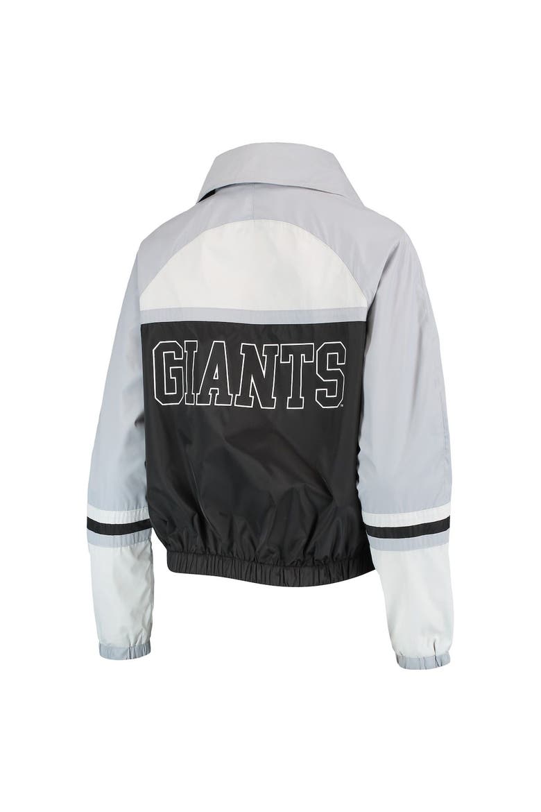Women's The Wild Collective Black San Francisco Giants Colorblock Track Raglan Full-Zip Jacket, Alternate, color, Black