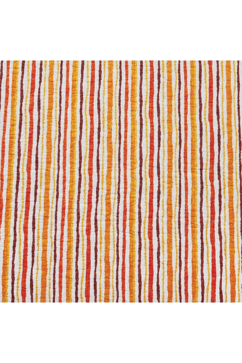 Cordelia Watercolor Falling Leaves Quilted 100% Cotton Table Runner 14" x 51", Alternate, color, Orange