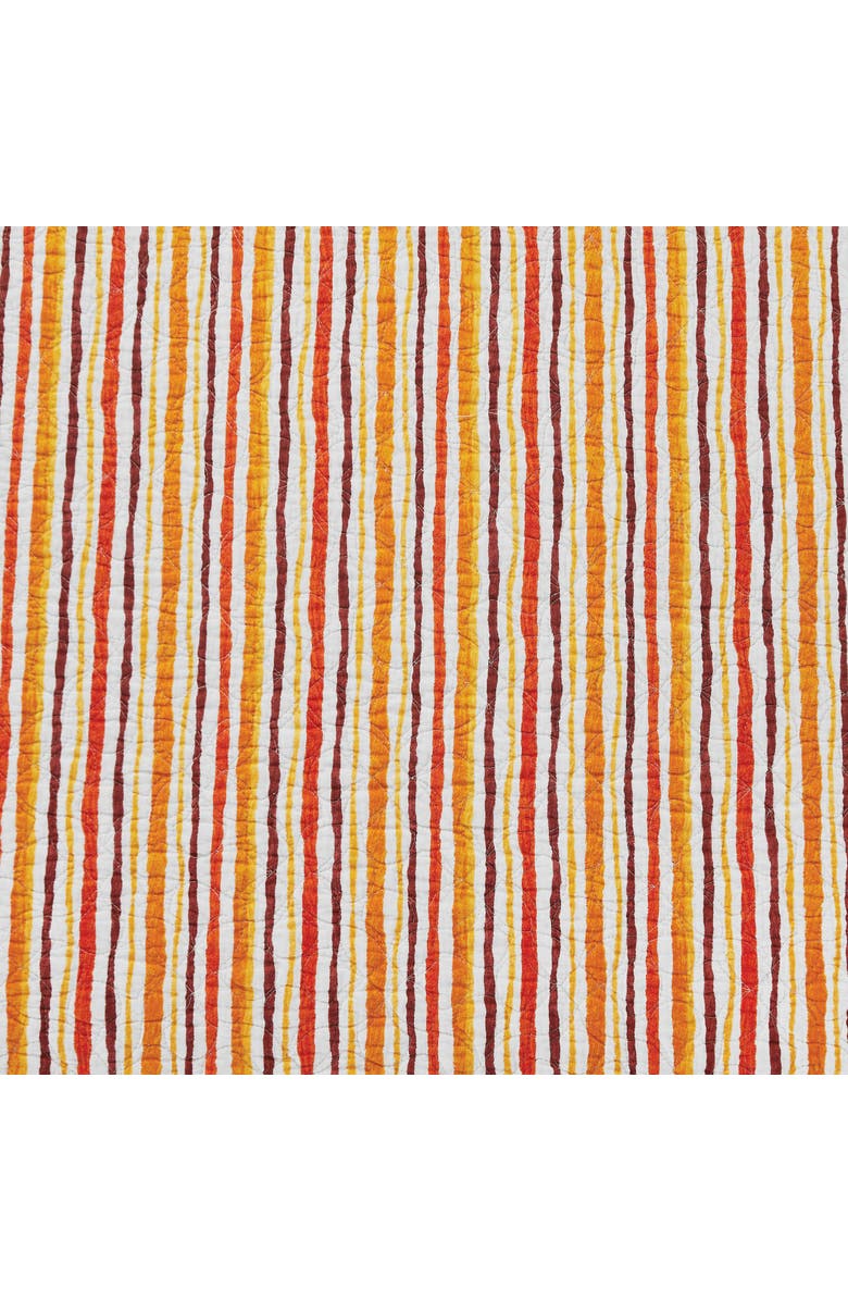 C&F Home Cordelia Watercolor Falling Leaves Quilted 100% Cotton Table Runner 14" x 51", Alternate, color, Orange