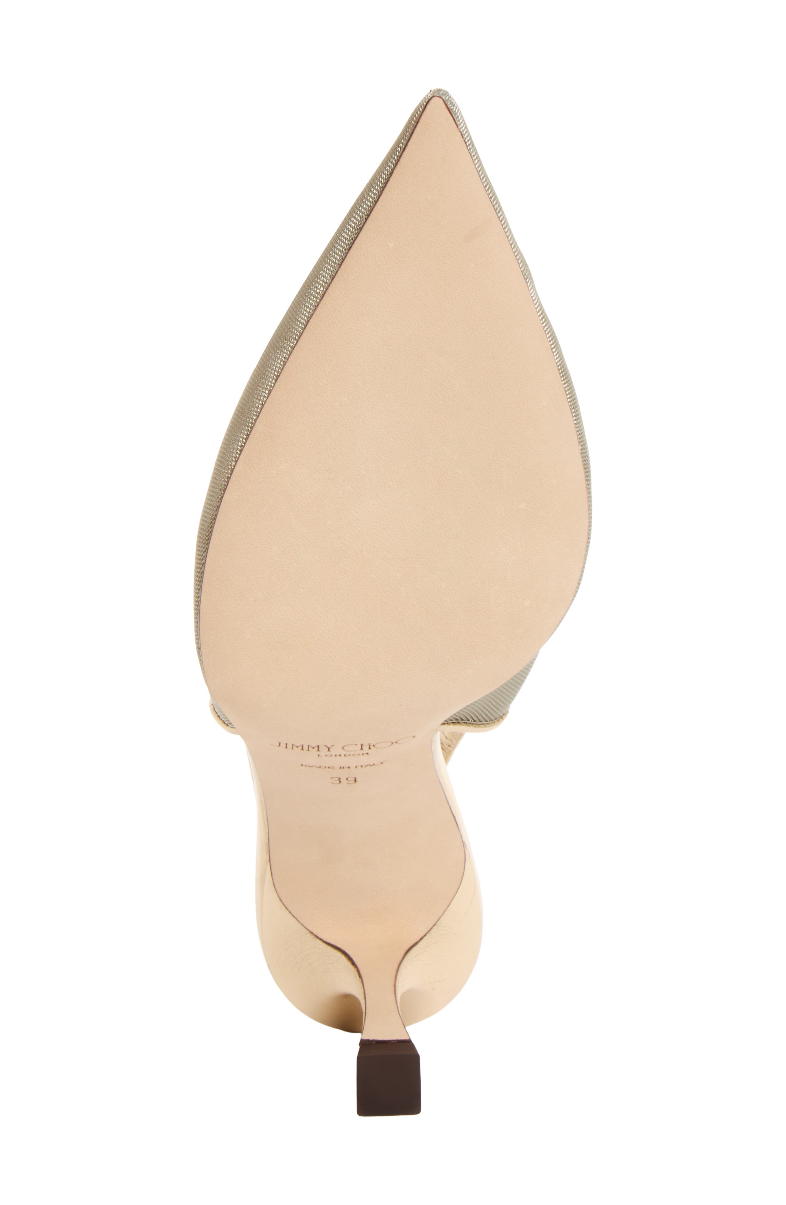 Staz Mesh Pointed Toe Slingback Pump (Nordstrom Exclusive), Alternate, color, LIGHT SOFT GOLD