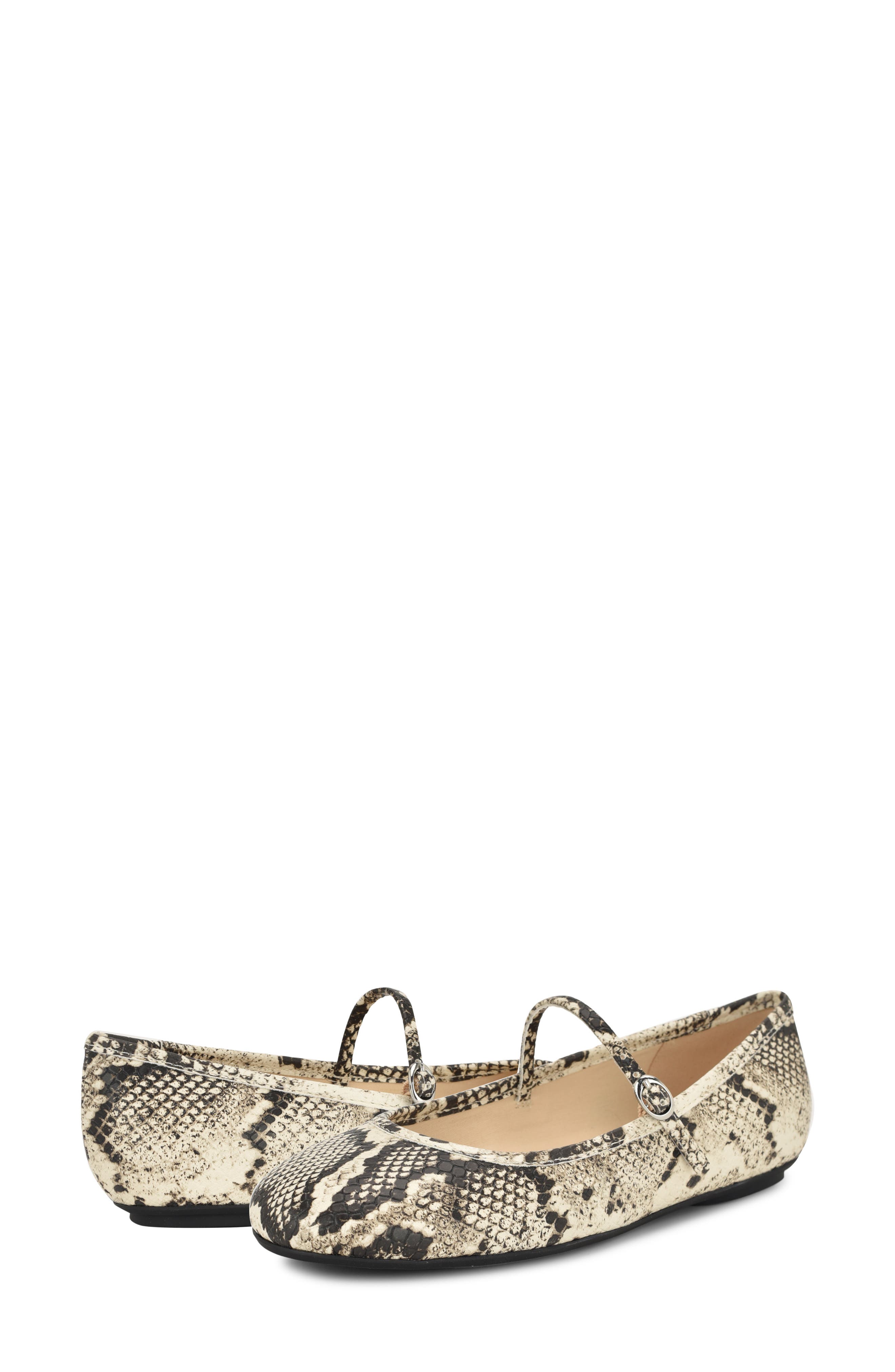 Nine West Classik Mary Jane Flat, Alternate, color, Light Natural