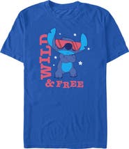 Lilo & Stitch Men's Lilo & Stitch Wild and Free Pose Graphic T-Shirt