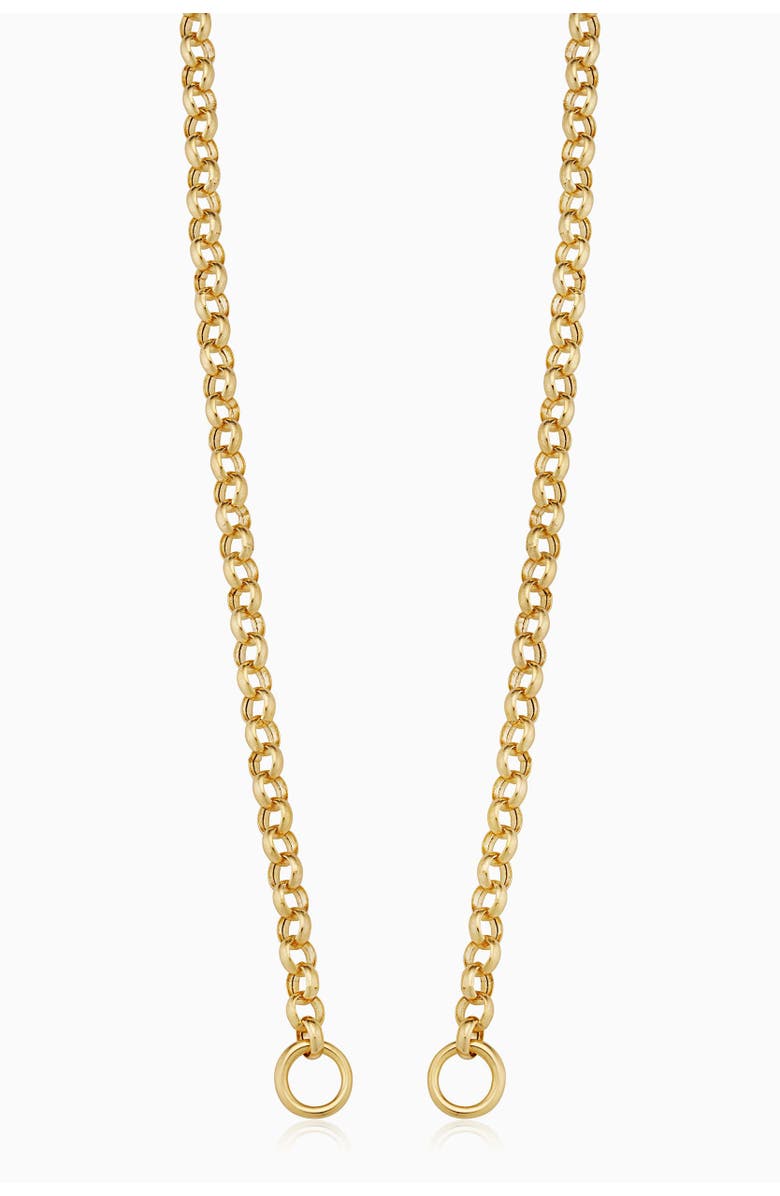 Oradina 14K Yellow Gold Rimini Rolo Split Necklace, Main, color, Yellow Gold