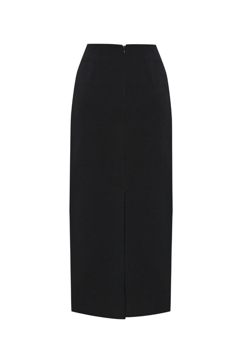 Alibeth  Midi Pencil Skirt, Alternate, color, BLACK
