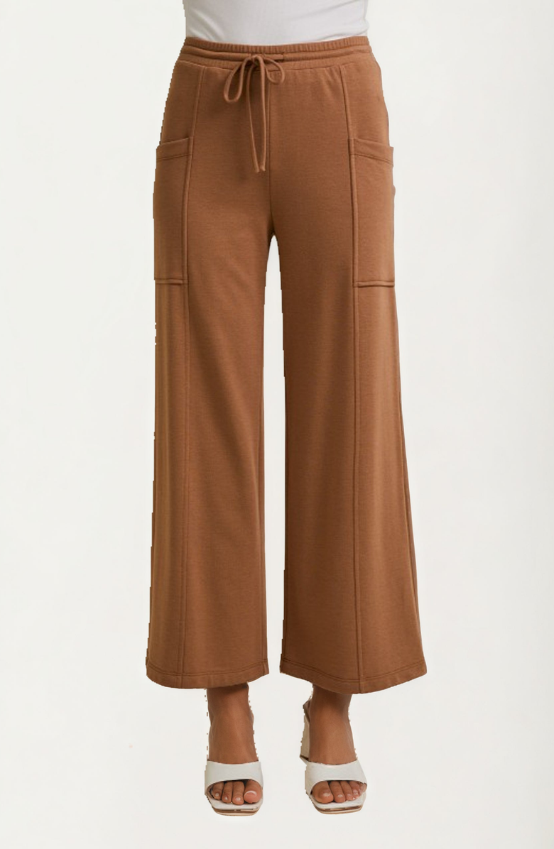 Knit and Lounge Wide Leg Lounge Pants, Main, color, 