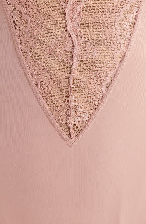 Pinsy Sculpting Lace Shapewear Bodysuit In Blush Pink