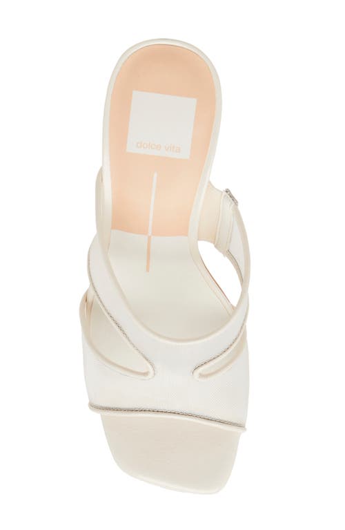 Dolce Vita Gitel Slide Sandal In Off White Mesh
