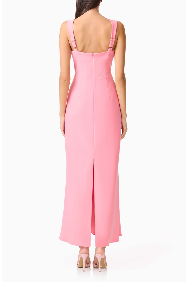 Hayley Beaded Floral Appliqué Sheath Gown, Alternate, color, PINK
