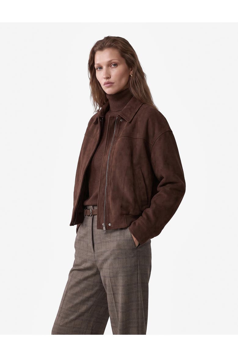 Mid Rise Plaid Trousers With Belt, Alternate, color, BROWN CHECK