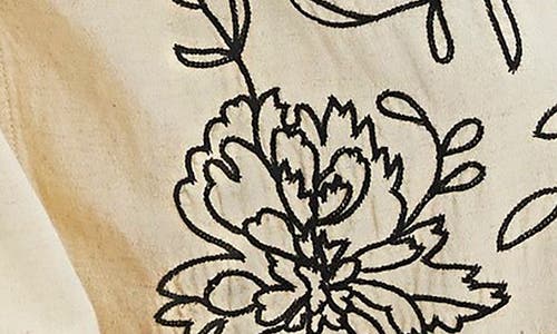 Free People What You Know Floral Embroidery Wide Leg Pants In White