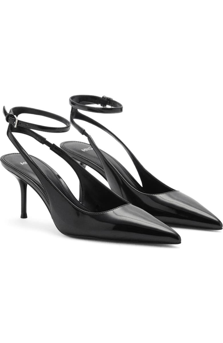MANGO Ankle Strap Pointed Toe Pump, Main, color,