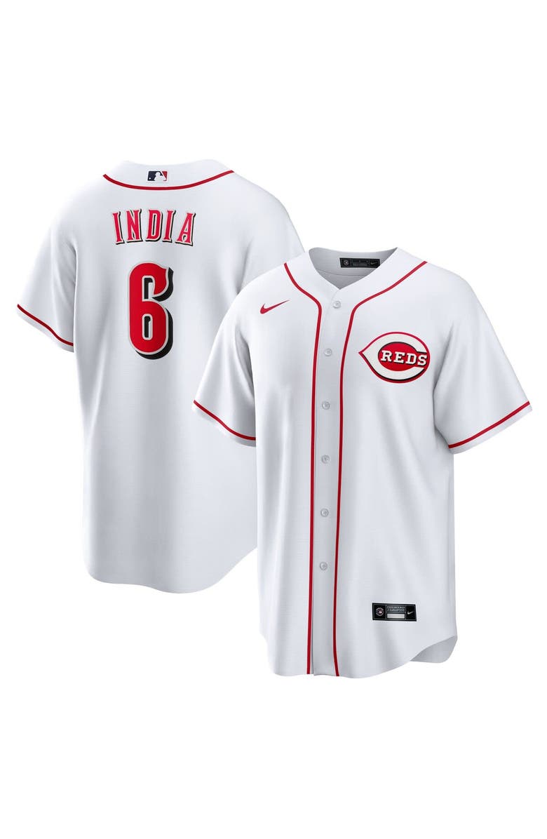 Nike Men's Nike Jonathan India White Cincinnati Reds Replica Player Jersey, Alternate, color, 