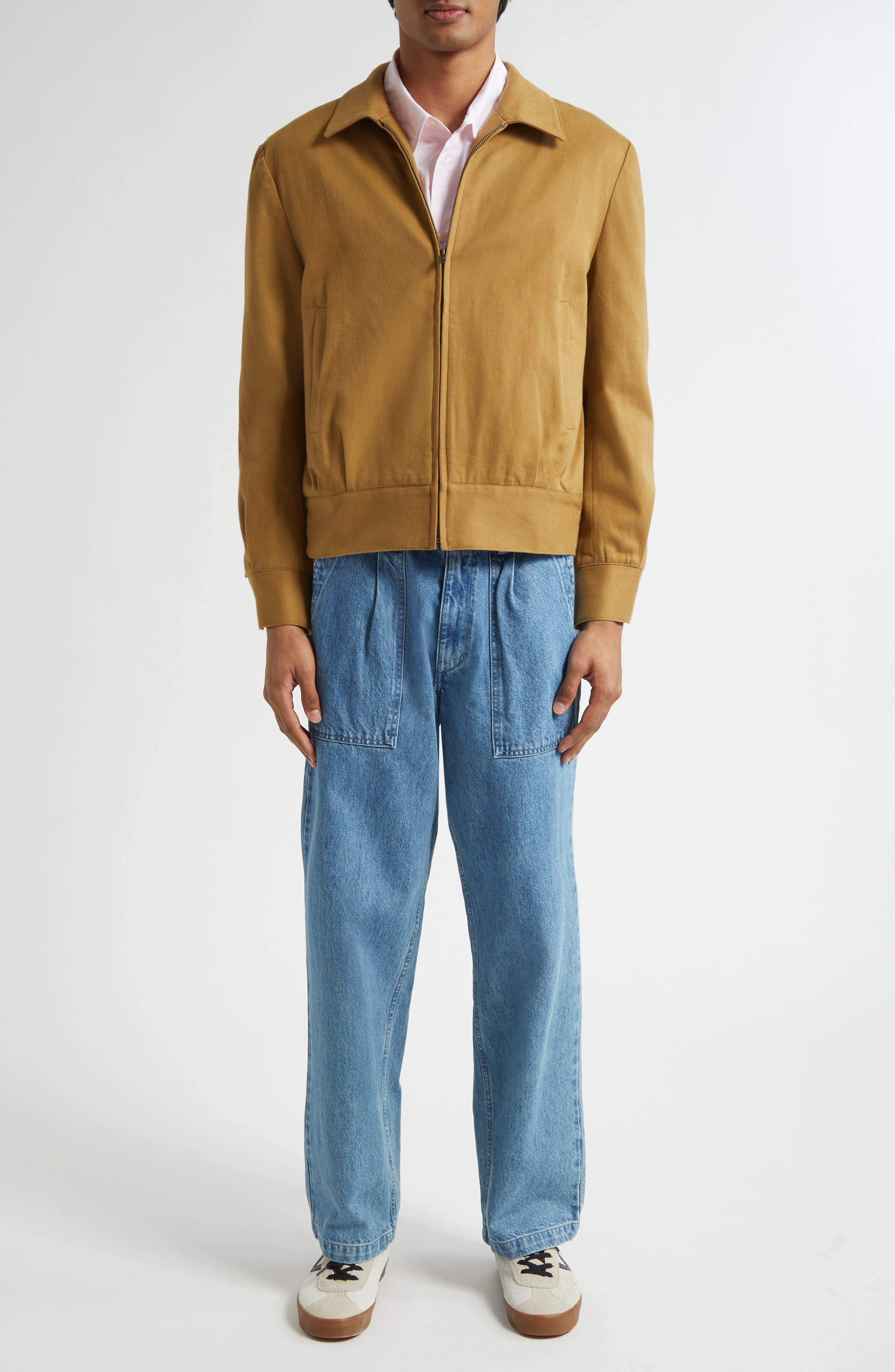 Pleated Denim Fatigue Pants - image 2
