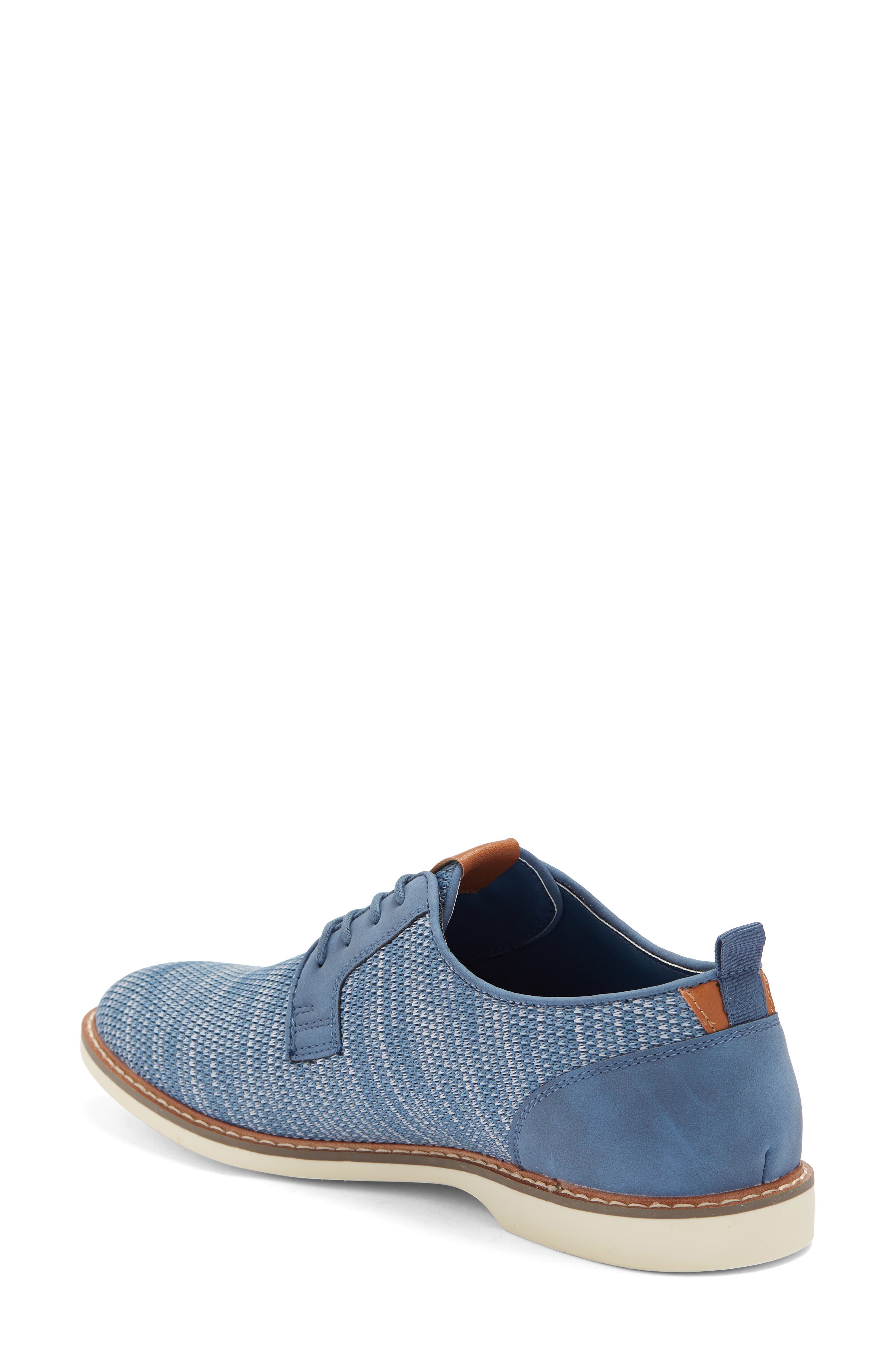 Sheridan Knit Lace-Up Derby, Alternate, color, BLUE LIGHT